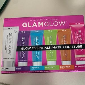 Glam Glow essentials: mask & moisture set